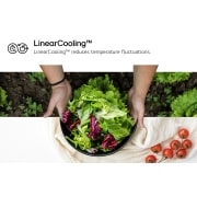 LG 349L Bottom Freezer Refrigerator, Beige glass, InstaView™, LinearCooling™, USP image of linearcooling., GR-V479QGKW, thumbnail 4