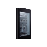 LG 349L Bottom Freezer Refrigerator, Beige glass, InstaView™, LinearCooling™, close up view of instaview feature., GR-V479QGKW, thumbnail 8