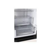 LG 349L Bottom Freezer Refrigerator, Beige glass, InstaView™, LinearCooling™, close up view of fresh cover feature., GR-V479QGKW, thumbnail 11