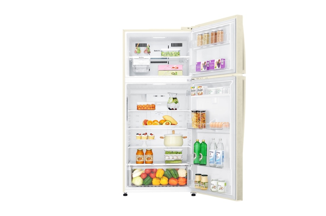 LG Top Freezer Refrigerator Dark Silver, Linear and Door Cooling, Smart Inverter Compressor, Multi Air Flow, GN-C752HVCM, GN-C752HVCM, thumbnail 2