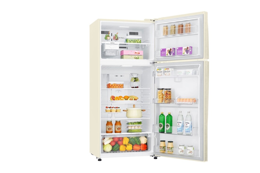 LG Top Freezer Refrigerator Dark Silver, Linear and Door Cooling, Smart Inverter Compressor, Multi Air Flow, GN-C752HVCM, GN-C752HVCM, thumbnail 5