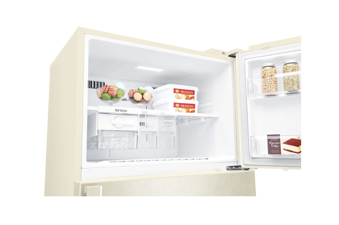 LG Top Freezer Refrigerator Dark Silver, Linear and Door Cooling, Smart Inverter Compressor, Multi Air Flow, GN-C752HVCM, GN-C752HVCM, thumbnail 8