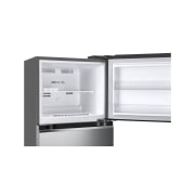 LG 243L Top Freezer Refrigerator in Platinum Silver, Smart Inverter, Humidity Control, top view, GR-B355PLMB, thumbnail 7