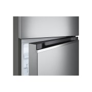 LG 243L Top Freezer Refrigerator in Platinum Silver, Smart Inverter, Humidity Control, handle, GR-B355PLMB, thumbnail 9