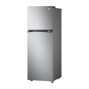 LG 243L Top Freezer Refrigerator in Platinum Silver, Smart Inverter, Humidity Control, side view, GR-B355PLMB, thumbnail 11