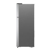 LG 243L Top Freezer Refrigerator in Platinum Silver, Smart Inverter, Humidity Control, side view, GR-B355PLMB, thumbnail 13