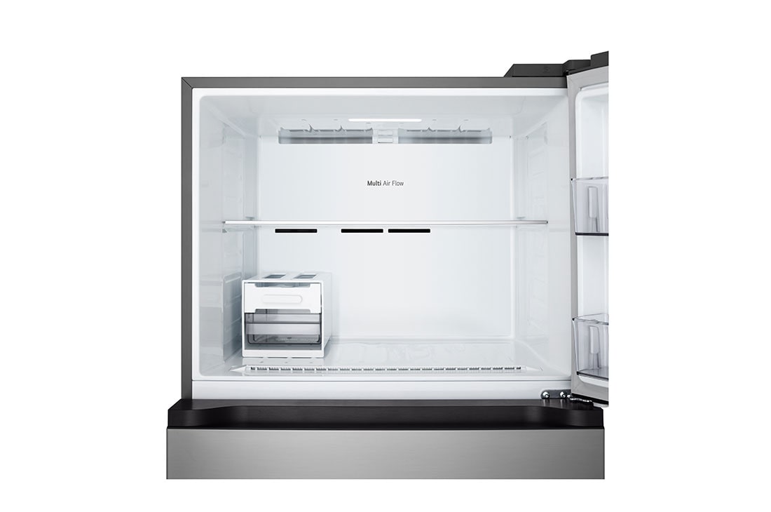 LG 612L Top Freezer Fridge with Smart Inverter Compressor, DoorCooling⁺™, LinearCooling™ and LG ThinQ, Silver, Interior view of freezer, LTB852PFBQ, thumbnail 4