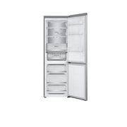 LG 344L NatureFRESH™ Fridge with LinearCooling™, DoorCooling+™, Smart Inverter Compressor™, Metal Fresh™ in Prime Silver, front all open2, GR-B459FMFW, thumbnail 4