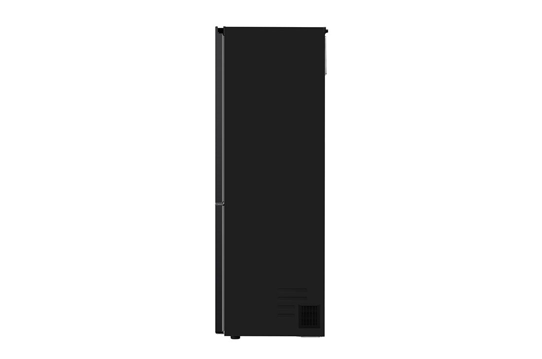 LG 344L NatureFRESH™ Refrigerator with Smart Inverter Compressor™, Essence Matte Black, Side view, GR-B459FQFW, thumbnail 10