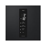 LG 344L NatureFRESH™ Refrigerator with Smart Inverter Compressor™, Essence Matte Black, Panel view, GR-B459FQFW, thumbnail 4