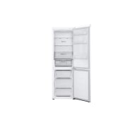 LG 344L NatureFRESH™ Fridge with LinearCooling™, DoorCooling+™, Smart Inverter Compressor™ in Super White, front open, GR-B459FQFW, thumbnail 3