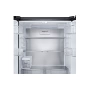 LG 619L Multi-door Refrigerator with LinearCooling™, DoorCooling+™, and FRESHConverter+™ in Black Glass, detailed view of the refrigerator compartment top, GR-B30FFGPB, thumbnail 8