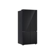 LG 619L Multi-door Refrigerator with LinearCooling™, DoorCooling+™, and FRESHConverter+™ in Black Glass, left side view, GR-B30FFGPB, thumbnail 12