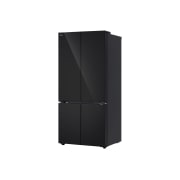 LG 619L Multi-door Refrigerator with LinearCooling™, DoorCooling+™, and FRESHConverter+™ in Black Glass, right side view, GR-B30FFGPB, thumbnail 13
