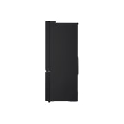 LG 619L Multi-door Refrigerator with LinearCooling™, DoorCooling+™, and FRESHConverter+™ in Black Glass, side view, GR-B30FFGPB, thumbnail 14