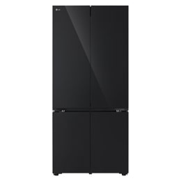 Front view of 619L Multi-door Refrigerator Black glass with LinearCooling™ and DoorCooling+™ (GR-B30FFGPB.ABMRGCC)2
