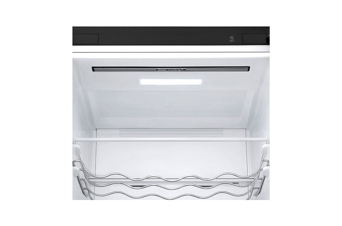 LG 387L NatureFRESH™ Refrigerator with Smart Inverter Compressor™, Essence Matte Black, led view, GR-B509FQFW, thumbnail 6
