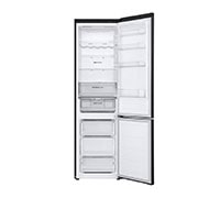 LG 387L NatureFRESH™ Refrigerator with Smart Inverter Compressor™, Essence Matte Black, Door open without food , GR-B509FQFW, thumbnail 3