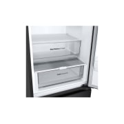 LG 387L NatureFRESH™ Fridge with LinearCooling™, DoorCooling+™, Smart Inverter Compressor™, Metal Fresh™ in Essence Matte Black, drawer view, GR-B509FQFW, thumbnail 7