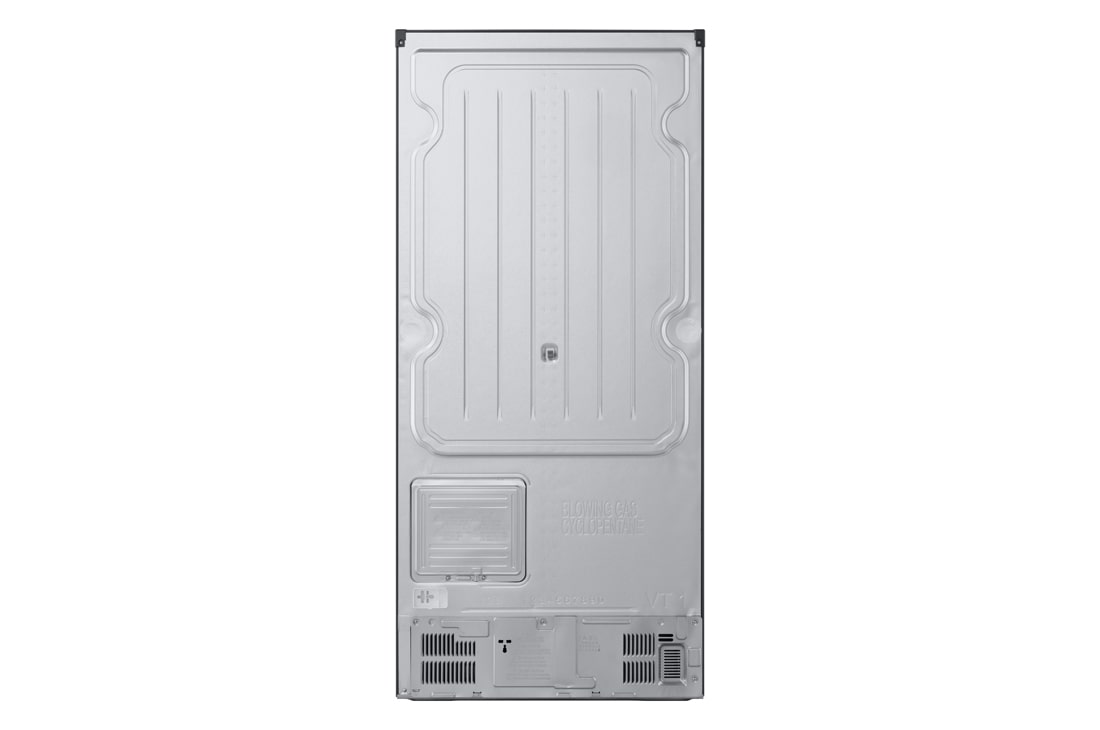 LG 609L Top Freezer Fridge with Smart Inverter Compressor, DoorCooling⁺™, LinearCooling™ and LG ThinQ, Silver, Back view, LTB842PFBQ, thumbnail 11