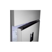 LG 609L Top Freezer Fridge with Smart Inverter Compressor, DoorCooling⁺™, LinearCooling™ and LG ThinQ, Silver, Detailed close-up of handle, LTB842PFBQ, thumbnail 5