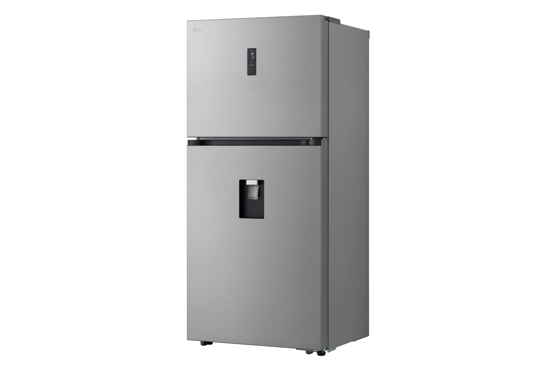 LG 609L Top Freezer Fridge with Smart Inverter Compressor, DoorCooling⁺™, LinearCooling™ and LG ThinQ, Silver, Right side view, LTB842PFBQ, thumbnail 9