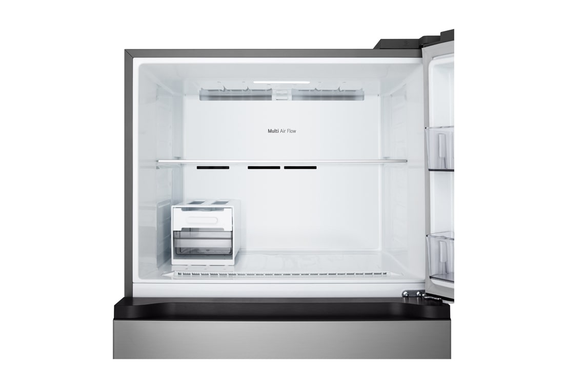 LG 609L Top Freezer Fridge with Smart Inverter Compressor, DoorCooling⁺™, LinearCooling™ and LG ThinQ, Silver, Interior view of freezer, LTB842PFBQ, thumbnail 4