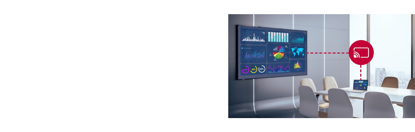 This image illustrates the exact mirroring of a laptop’s content onto a display.