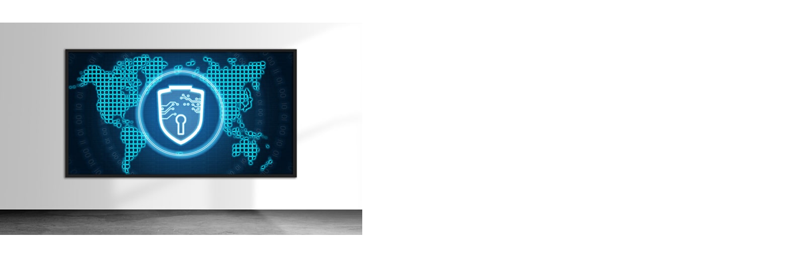 This abstract image represents the application of security to a display.