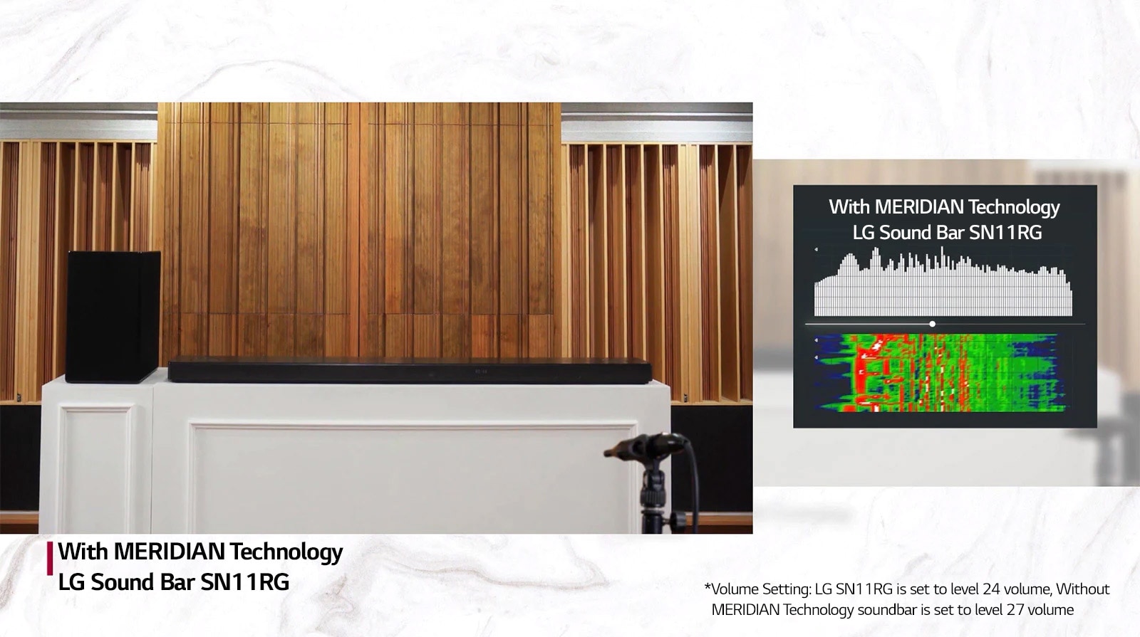 Let’s experience LG Audio with MERIDIAN’s sound quality