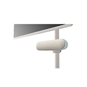 LG StanbyME Spaker XT7S with exclusive widgets, 16 hours playtime, Close-up of the 45 degree angle with the speaker with mint mood lighting on attached to LG StanbyME., XT7S, thumbnail 7