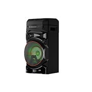 LG XBOOM RNC5 Speaker, Left side view with green lighting, RNC5, thumbnail 3
