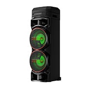 LG XBOOM RNC9 Speaker, front view with green lighting, RNC9, thumbnail 3