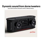 LG xboom Bounce Speaker by will.i.am, Dual dome tweeters, Dual passive radiators, AI Sound, 2025, USP card: Dual dome tweeters, BOUNCE, thumbnail 11