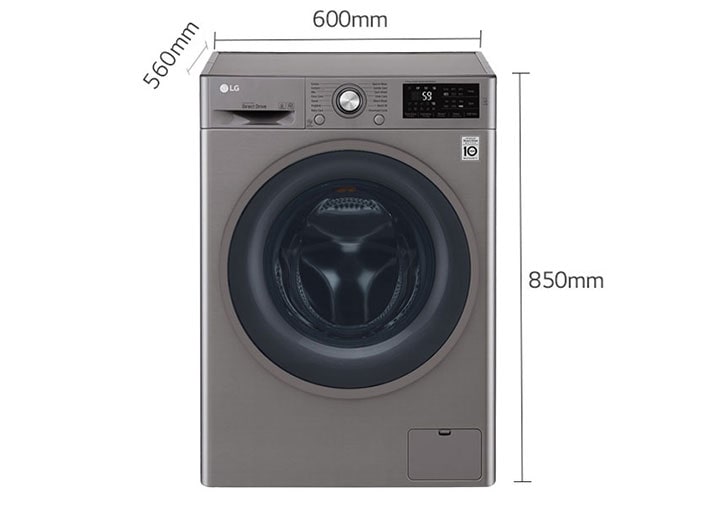 LG Front Load Washer, 8 Kg, 6 Motion Direct Drive, Add Item, Smart  Diagnosis™ | LG UAE