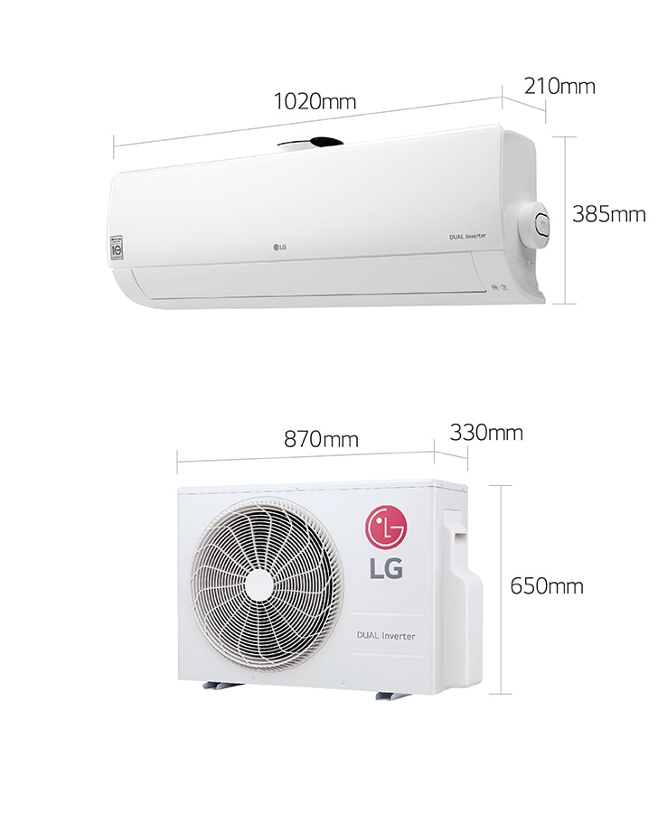 Lg dual cool with air sales purifying system