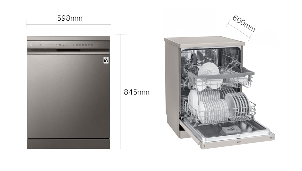 lg dishwasher size