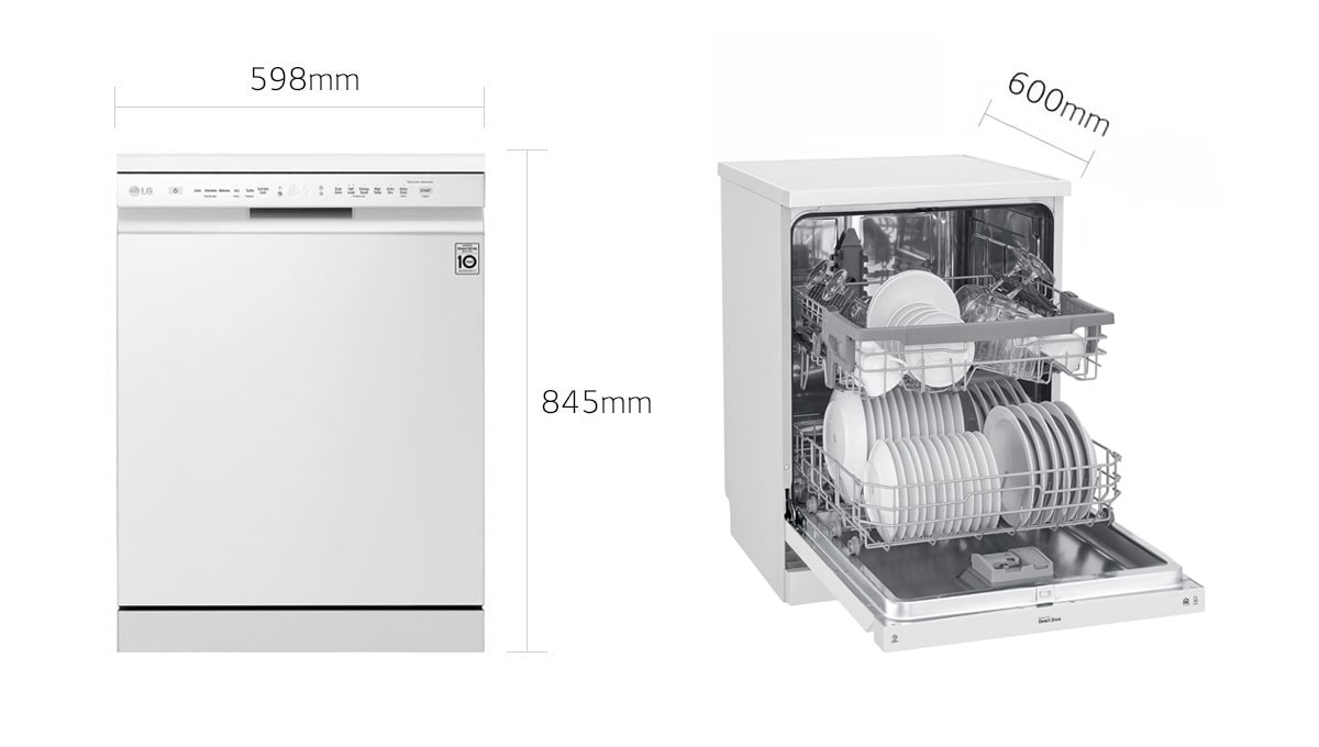 lg dishwasher size