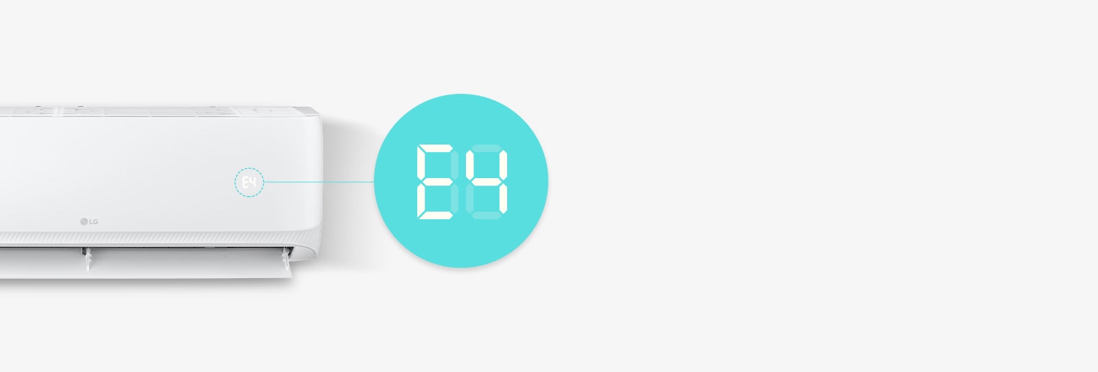 Smart LED shows error code 'E4'.