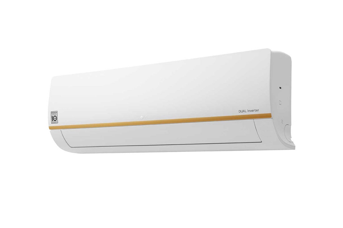 LG DUALCOOL Inverter AC, 18000 BTU Heat and Cool, Split Air Conditioner with Wi-Fi (Smart ThinQ) & 4 way swing, 50/60Hz, bottom perspective view, I23TNH, thumbnail 7