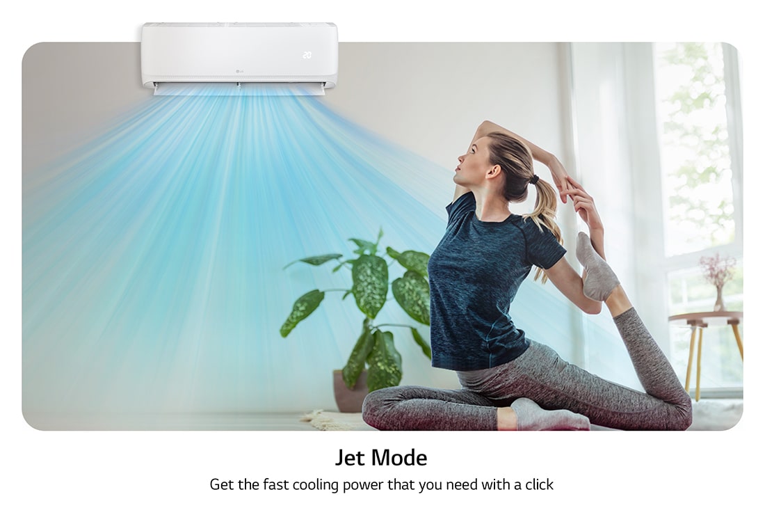 LG 2024 2 Ton Split AC with Rotary Compressor, Wifi, Jet Mode, T24ZCA, thumbnail 8