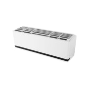 LG 18000 BTU DUALCOOL AI Air Single Split Air Conditioner, Angled top-front view of LG ai air conditioner with its top panel and grille visible, DA18TCA, thumbnail 11