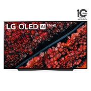 LG OLED TV 55 inch C9 Series Perfect Cinema Screen Design 4K HDR Smart TV w/ ThinQ AI, OLED55C9PVA, thumbnail 1