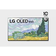 LG OLED TV 77 Inch G1 Series Gallery Design 4K Cinema HDR webOS Smart with ThinQ AI Pixel Dimming, front view, OLED77G1PVA, thumbnail 1