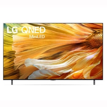 A front view of the LG QNED TV1