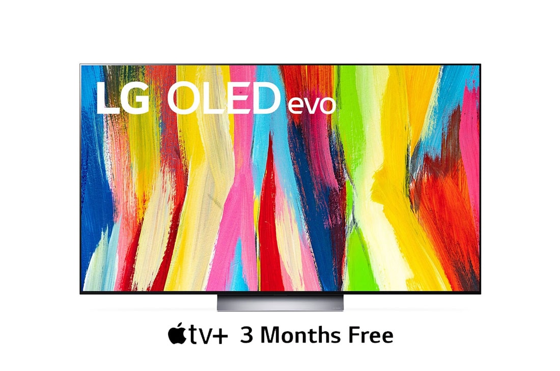 LG OLED evo TV 65 Inch C2 series, Cinema Screen, Front view , OLED65C26LA