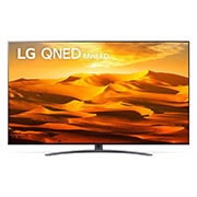 LG QNED TV 86 Inch QNED91 Series, Cinema Screen Design 4K Cinema HDR webOS22 With ThinQ AI and Mini LEDs , 86QNED916QA_A front view of the LG QNED TV with infill image and product logo on, 86QNED916QA, thumbnail 1