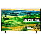LG QNED 65 Inch TV, Magic remote, HDR, WebOS, 4K Active HDR Cinema Screen Design from QNED80 Series, front view, 65QNED806QA, thumbnail 1