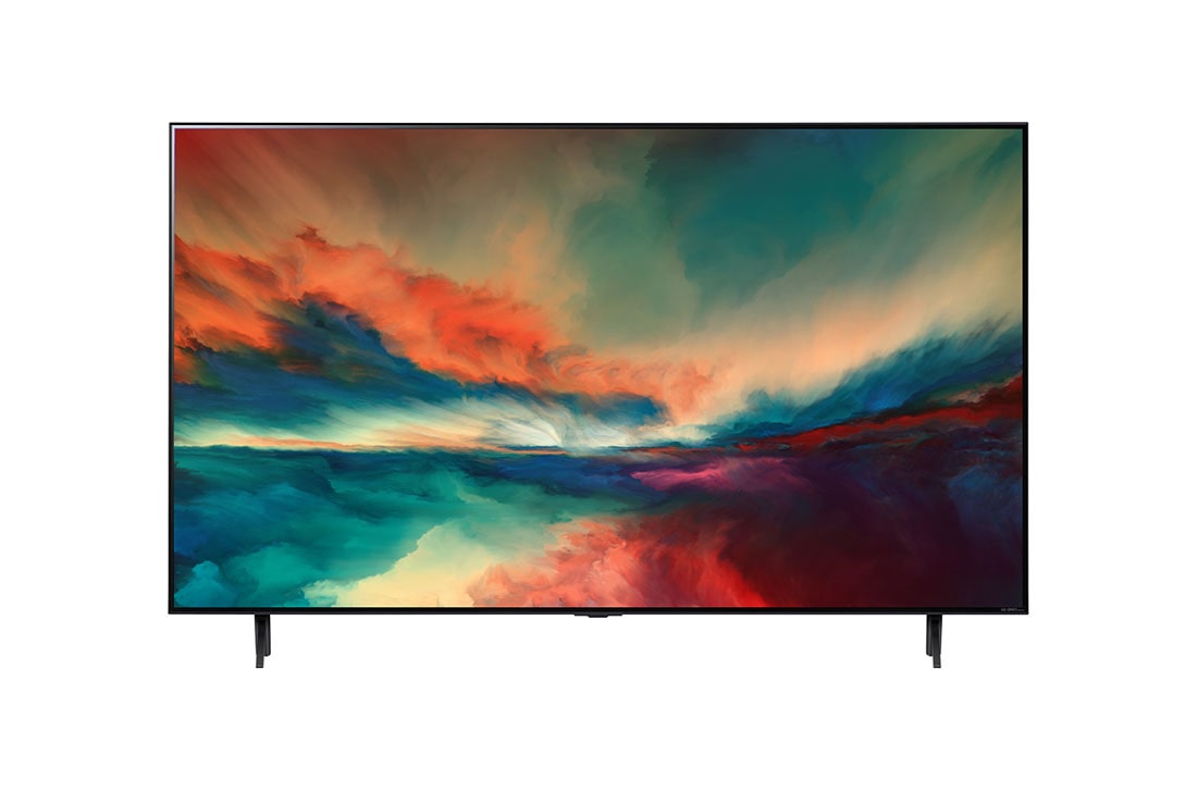 LG QNED85 Series, 55 inch MiniLED 4K SmartTV, 2023, front view with infill image, 55QNED856RA, thumbnail 2
