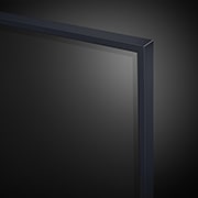LG QNED81 Series, 55 inch 4K Smart UHD TV with Magic remote, HDR, WebOS, 2023, close-up view of bezel, 55QNED816RA, thumbnail 6